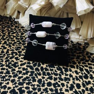 NWT Soft pink Bangles